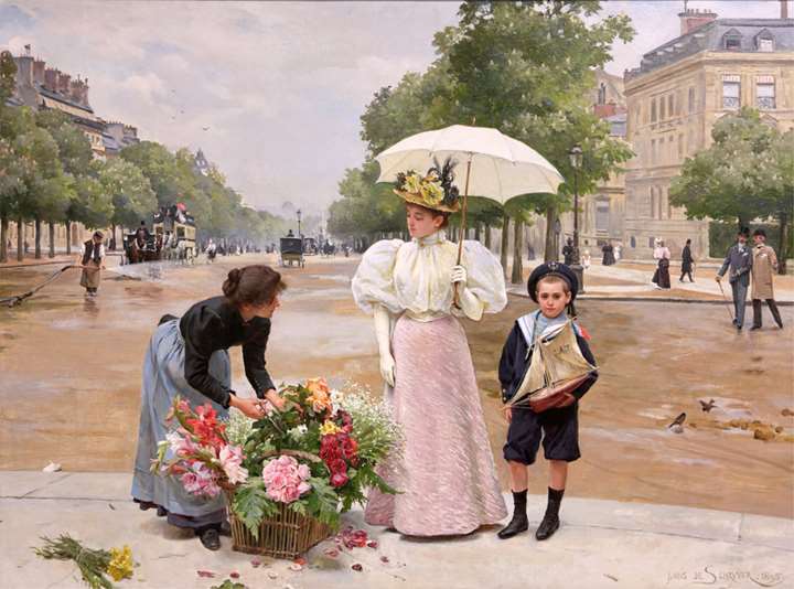 L’avenue des Champs-Élysées, 1895